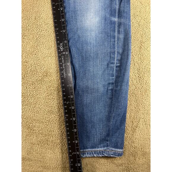 Madewell, 10" High Riser Skinny Stretch Jeans Light Wash Blue Denim, Size: 27 - Picture 4 of 14